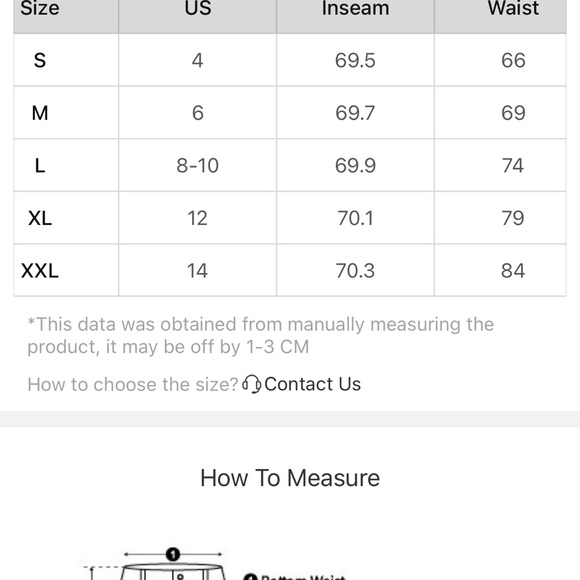 Striped casual loose buttoned H-line straight pants in size xxl - Picture 6 of 6